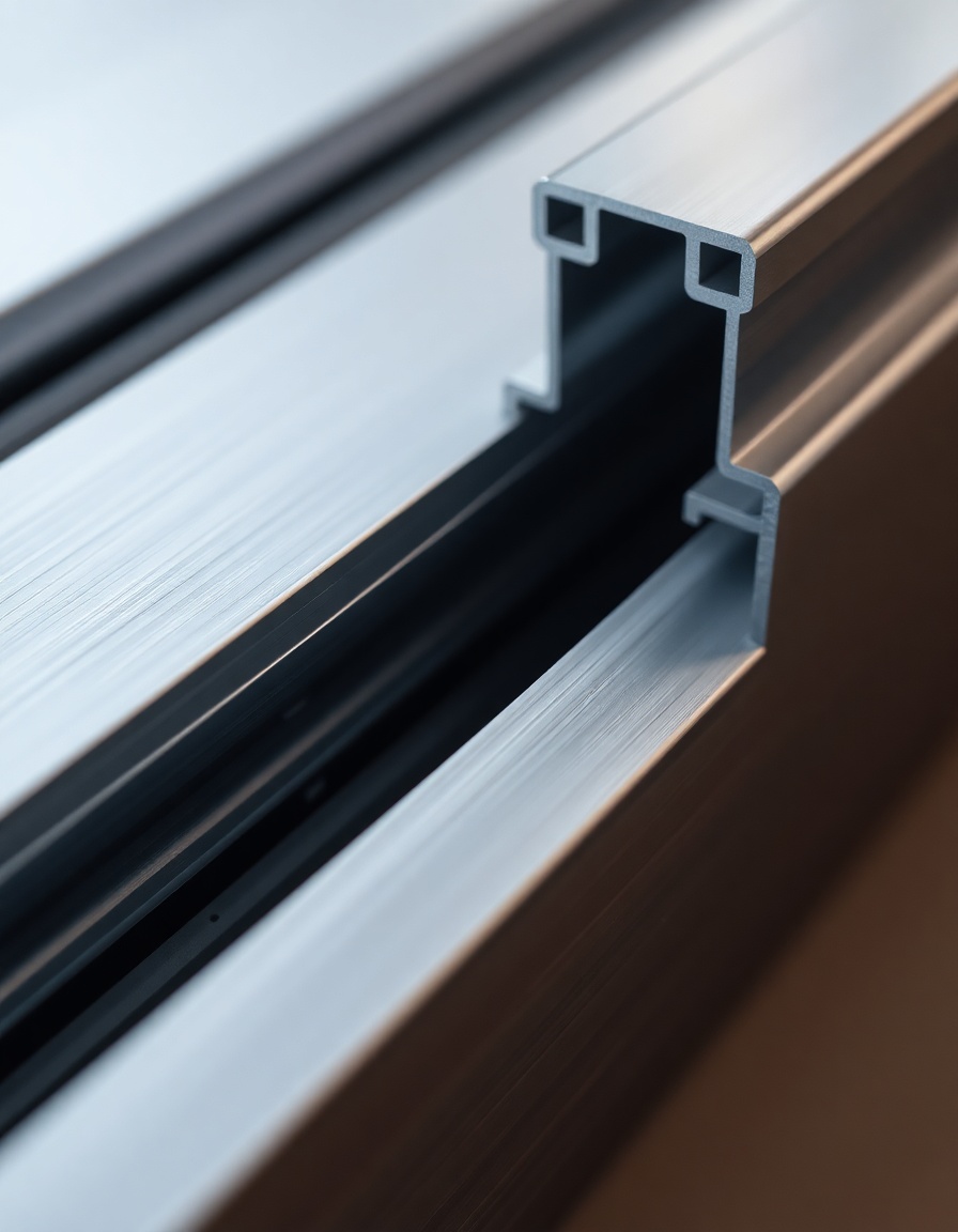 Detaliu sistem aluminiu